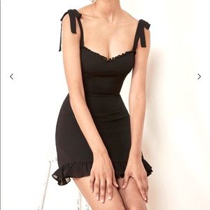 Reformation “Christine” Black Dress